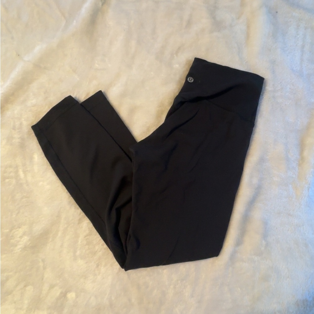 Black Wunder Train lululemon leggings 25”